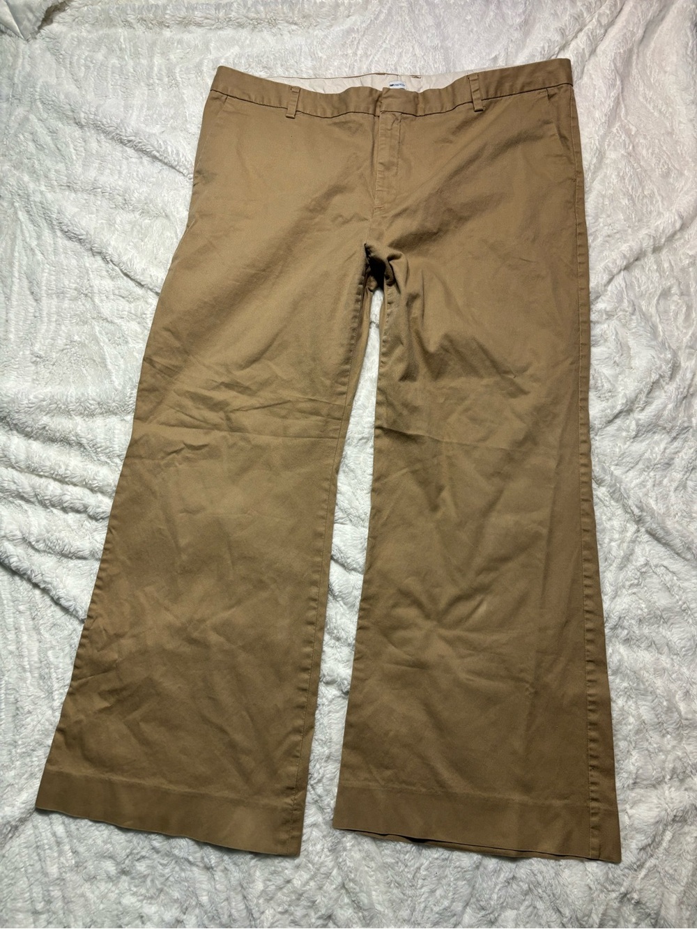 Womens Gap Stretch Khaki Dress Pants Size 20Reg Wide Leg
